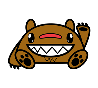 Luckees Waffle Bear Sticker