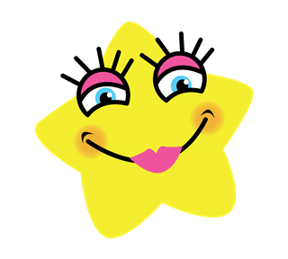Girl Star Sticker