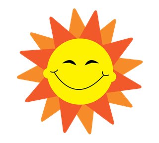 Smiling Sun Sticker