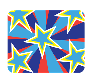 Blue Stars Background Sticker