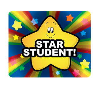 Star Student Rainbow Sticker