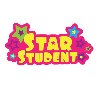 Star Student Pink Sticker