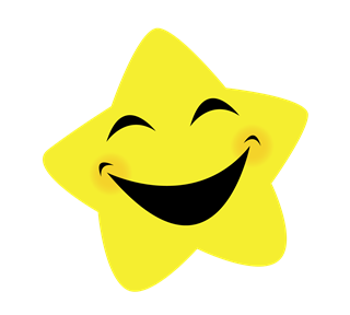 Laughing Star Sticker