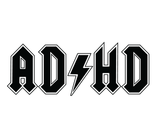 ADHD Funny Logo Sticker