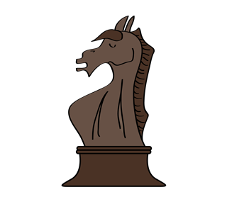 Chess Horse Knight Sticker