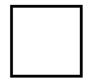Square Outline Sticker