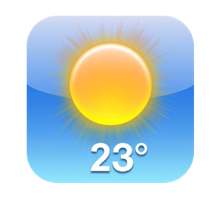 Weather Sun Sticker