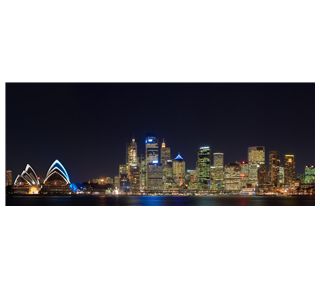 sydney_at_night.jpg Sticker