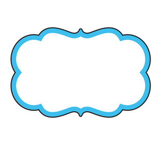 Fancy Scallop Border Sticker