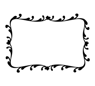 Floral Fancy Border Sticker