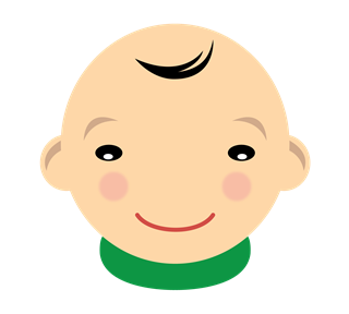 Cute BabyBoy Green Sticker