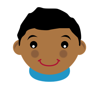 Cute Boy Blue Sticker