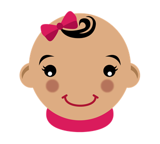 Cute BabyGirl Pink  Sticker