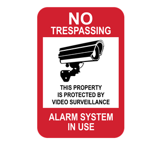 No Trespassing Sticker