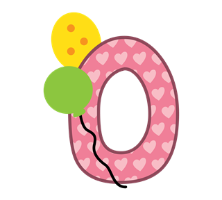 0 birthday Sticker