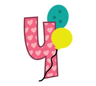 4 birthday Sticker
