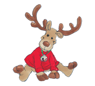 Boof Christmas Reindeer Sticker