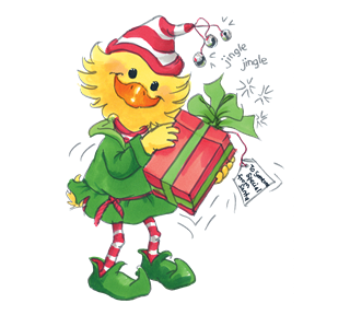 Suzy's Elf Christmas Sticker