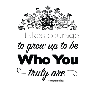 Courage to grow up Sticker