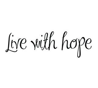 Live With Hope Sticker