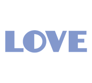 Art Deco Love Letters Sticker