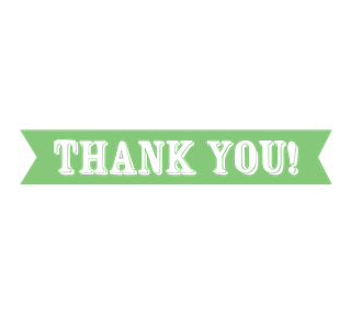 Thank You Banner Sticker