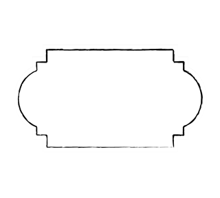 Round Rectangle Boarder Sticker