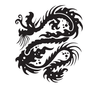 Tribal Dragon Sticker