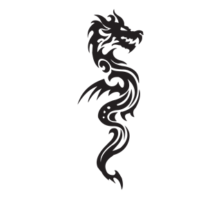 Tribal Dragon Sticker