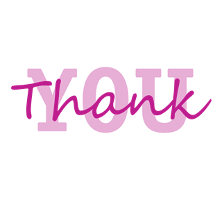 Purple Thank You Sticker