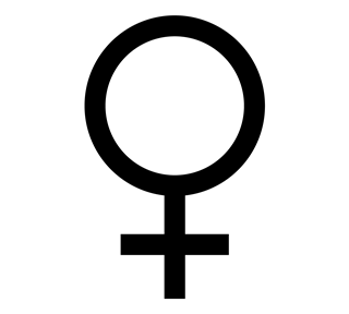 Female Symbol Sticker