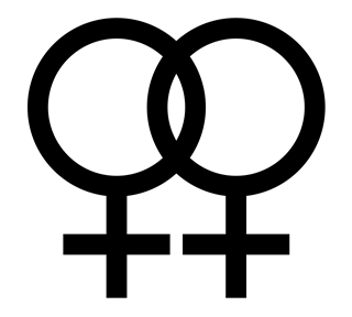 Lesbian Symbol Sticker