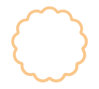 DavidsBridal-Scallop2 Sticker