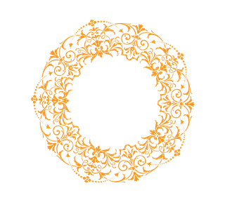 DavidsBridal-FloralBoarder2 Sticker