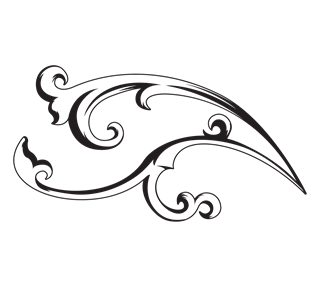 Rococo Swirl Sticker