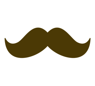 Funny Mustache Sticker