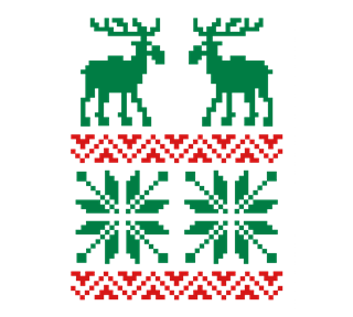 Christmas Sweater Pattern Sticker