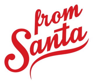From Santa Christmas Wording Sticker
