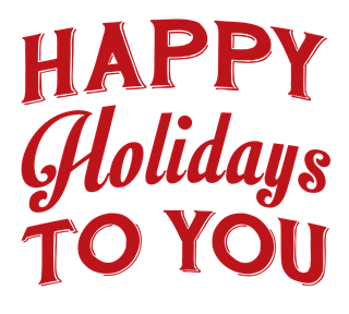 Red Christmas Greeting Sticker