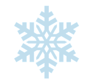 Snowflake Design Sticker