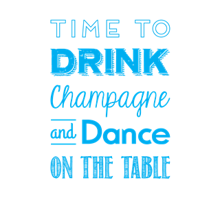 Drink Champagne Sticker