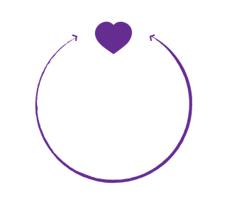 Wedding Arrow & Heart Banner Sticker