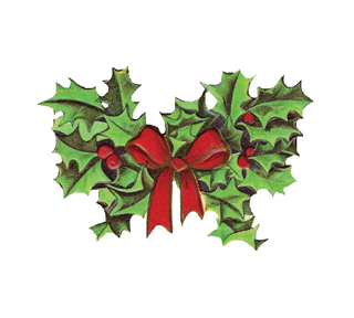 Christmas Holly Sticker