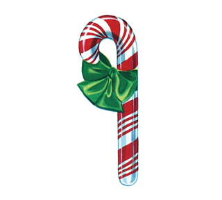 Vintage Christmas Candy Can Sticker