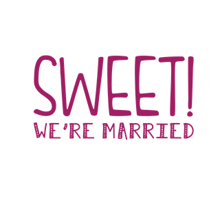 Sweet We're Married Sticker