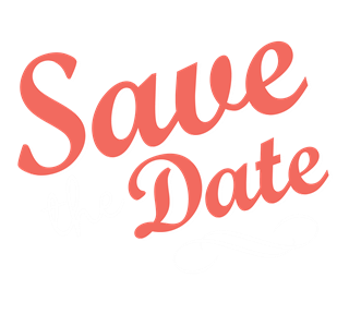 Save The Date Script Sticker