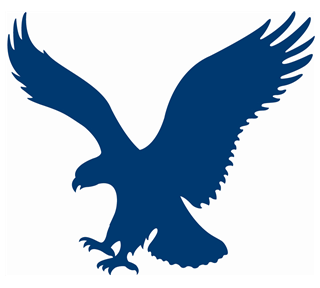 Blue Eagle Silhouette  Sticker