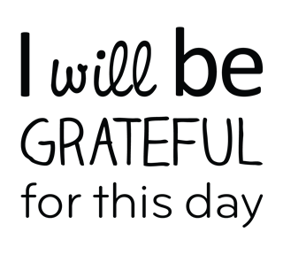 Grateful Quote Sticker