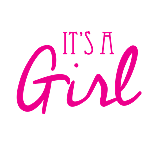 IT'S A Girl Sticker