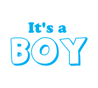 It's a BOY Sticker